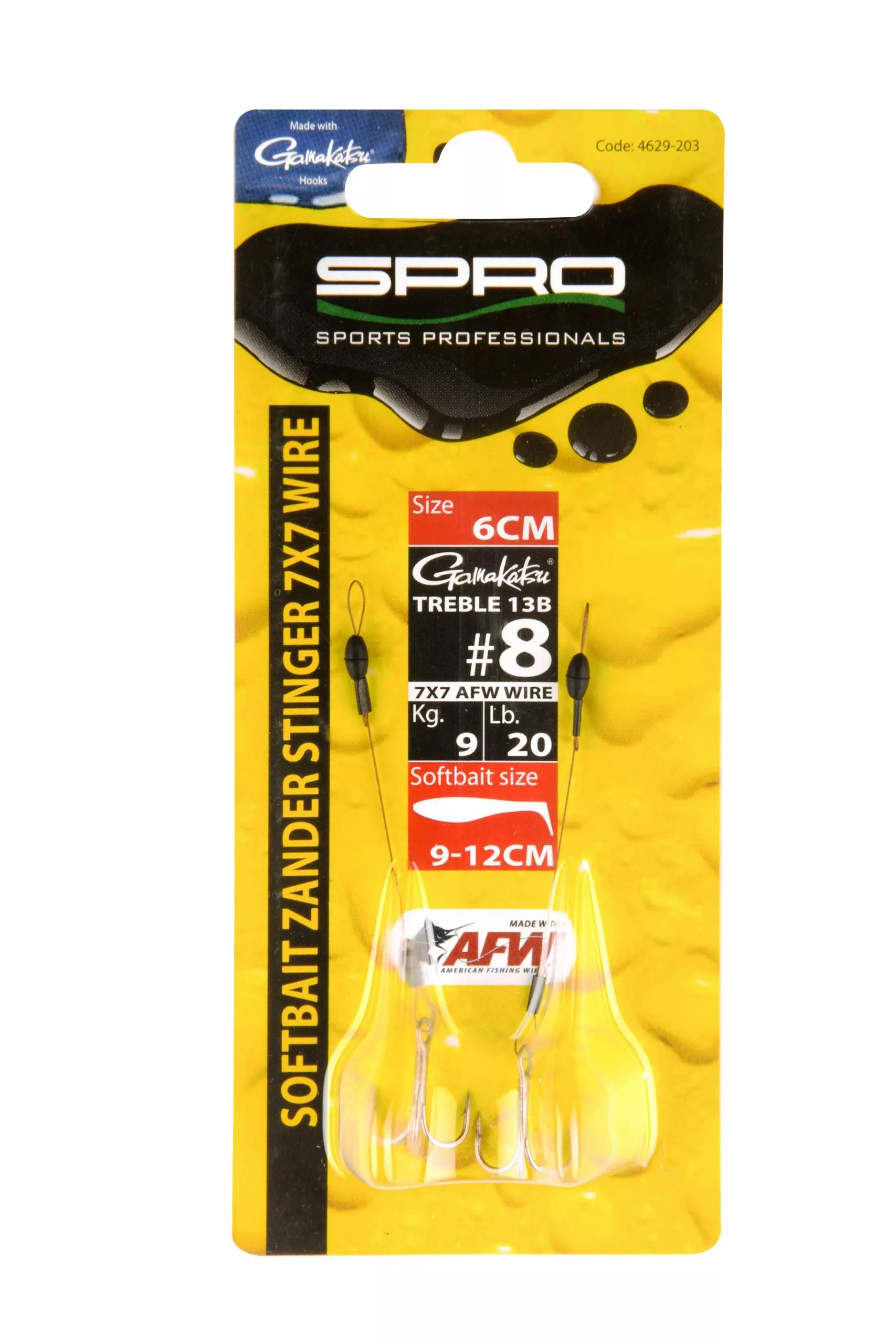 Spro Softbait Zander Stinger 7×7 6cm Haakmaat 4 (2stuks) 6 Spro Softbait Zander Stinger 7×7 6cm Haakmaat 4 (2stuks) - Afbeelding 4