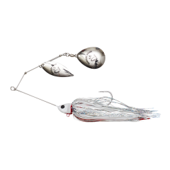 Savage Gear DA’BUSH SPINNERBAIT WHITE SILVER HOLO FLAME 14cm 21Gram