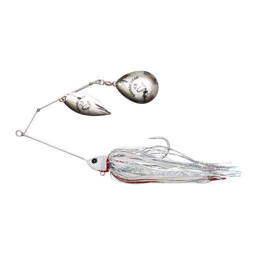 Savage Gear DA’BUSH SPINNERBAIT WHITE SILVER HOLO FLAME 14cm 21Gram -Softbaits Verkoop 71752