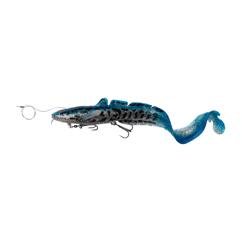 Savage Gear 3D LINE THRU BURBOT BLUE SILVER UV 36CM 216G 3 Savage Gear 3D LINE THRU BURBOT BLUE SILVER UV 36CM 216G