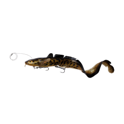 Savage Gear 3D LINE THRU BURBOT Black Gold UV 36CM 216G