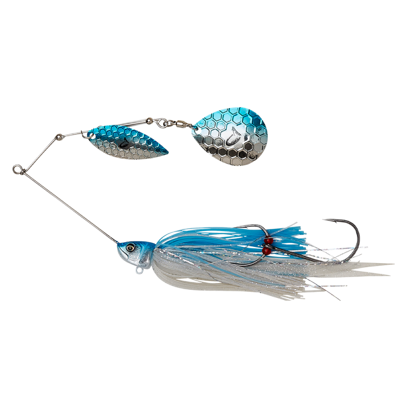 Savage Gear DA’BUSH SPINNERBAIT BLUE SILVER 14cm 21Gram 3 Savage Gear DA’BUSH SPINNERBAIT BLUE SILVER 14cm 21Gram