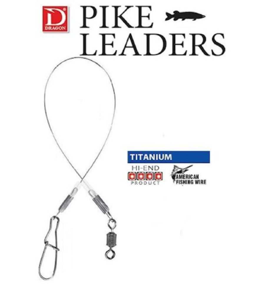 DRAGON TITANIUM BIGGAME LEADERS 30cm 18kg 3 DRAGON TITANIUM BIGGAME LEADERS 30cm 18kg