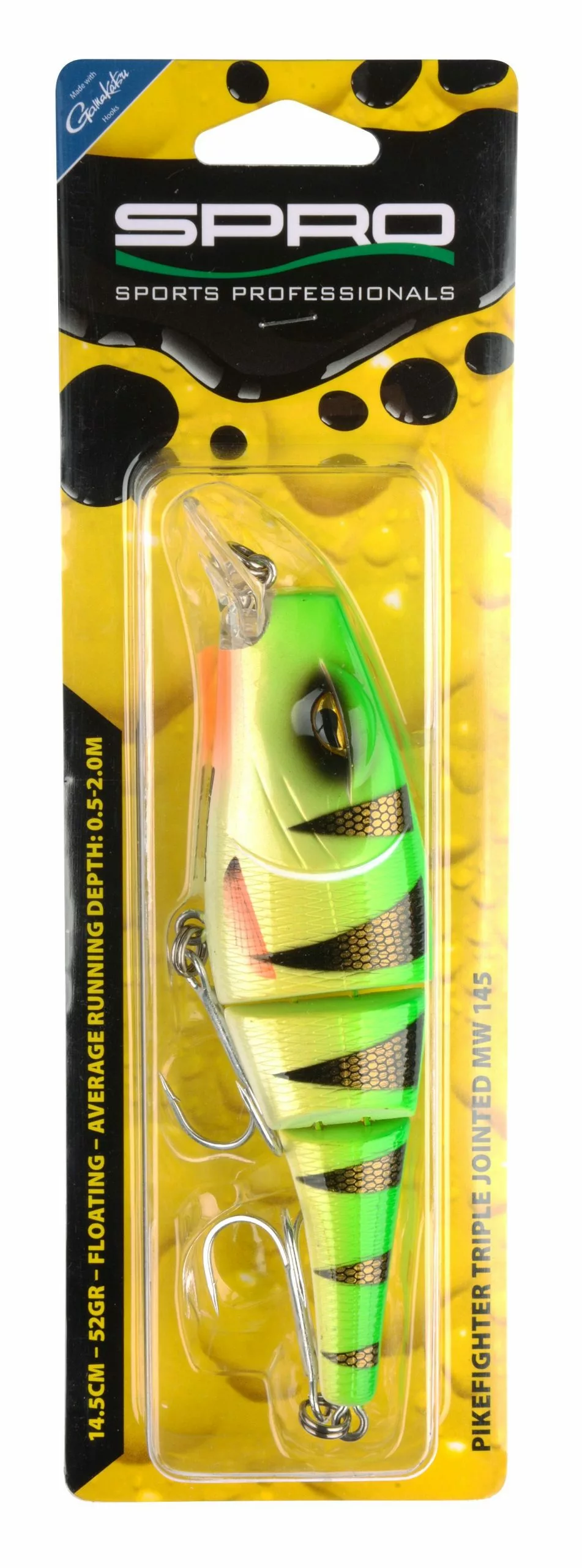 Spro PikeFighter Triple Jointed 145 MW , UV Perch 4 Spro PikeFighter Triple Jointed 145 MW , UV Perch - Afbeelding 2