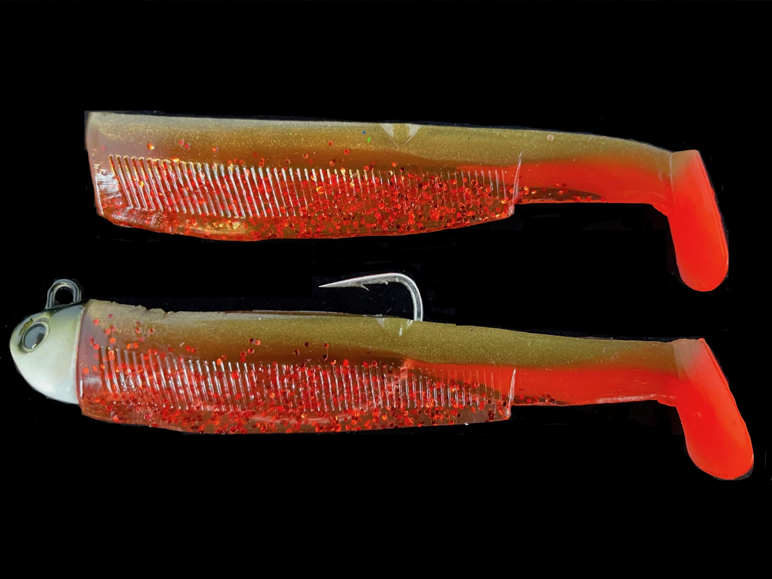 K-Boom Minnow Combo 100 Kaki Red Glitter 12gr 4 K-Boom Minnow Combo 100 Kaki Red Glitter 12gr - Afbeelding 2