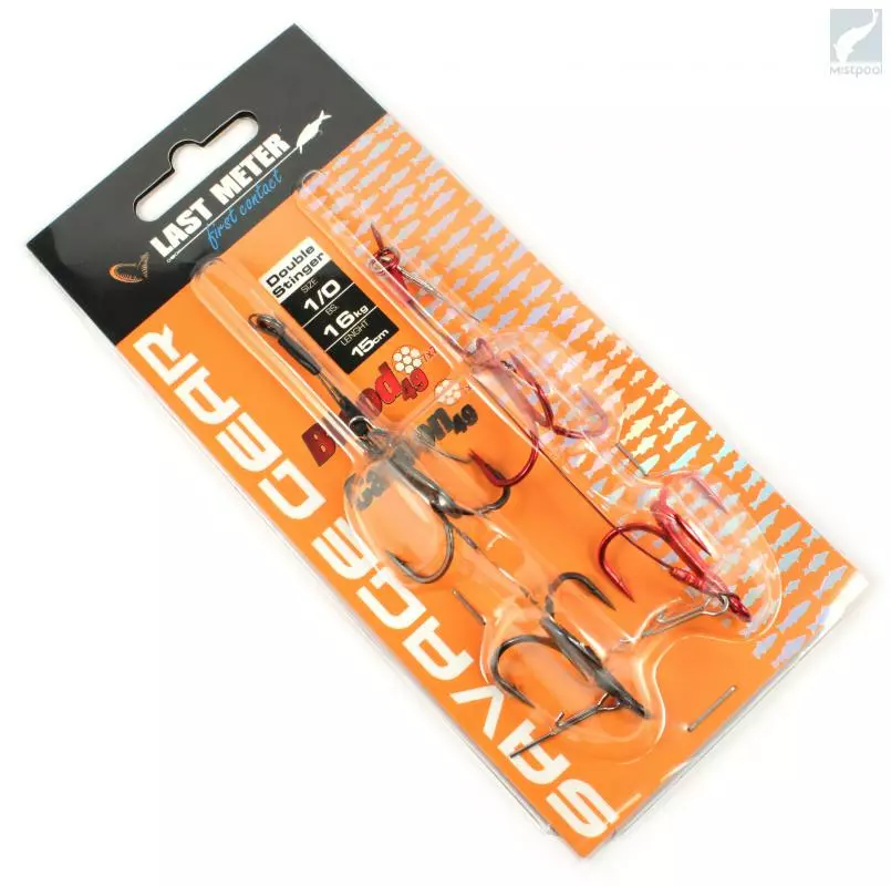 Savage Gear Carbon49 Double Stinger (size 1) 4 Savage Gear Carbon49 Double Stinger (size 1) - Afbeelding 2